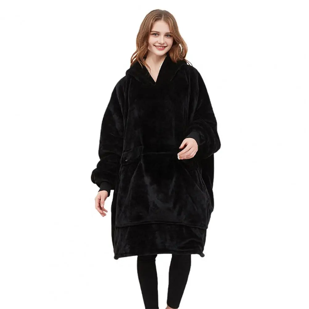 Heated Blanket Hoodie USB – Sherpa Lined Wearable Warmth with 3 Heat Settings & Heated Front Pockets