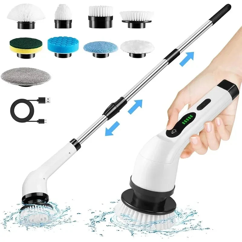 PowerScrub™ Cordless Electric Spin Scrubber, Powerful multi-surface cleaning for bathrooms, kitchens, tubs, tile, grout, and more.