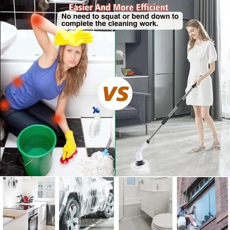 PowerScrub™ Cordless Electric Spin Scrubber, Powerful multi-surface cleaning for bathrooms, kitchens, tubs, tile, grout, and more.