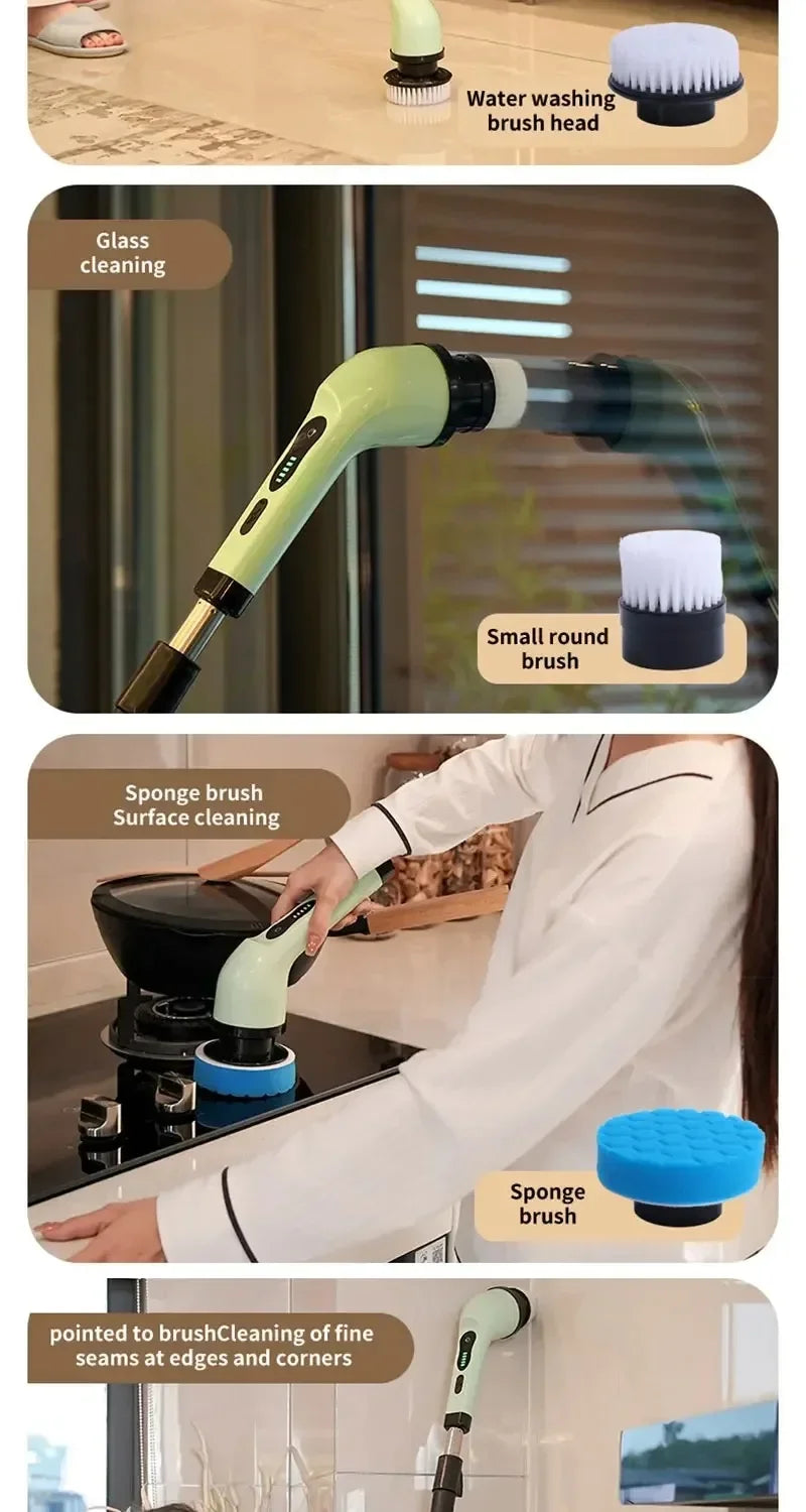 PowerScrub™ Cordless Electric Spin Scrubber, Powerful multi-surface cleaning for bathrooms, kitchens, tubs, tile, grout, and more.