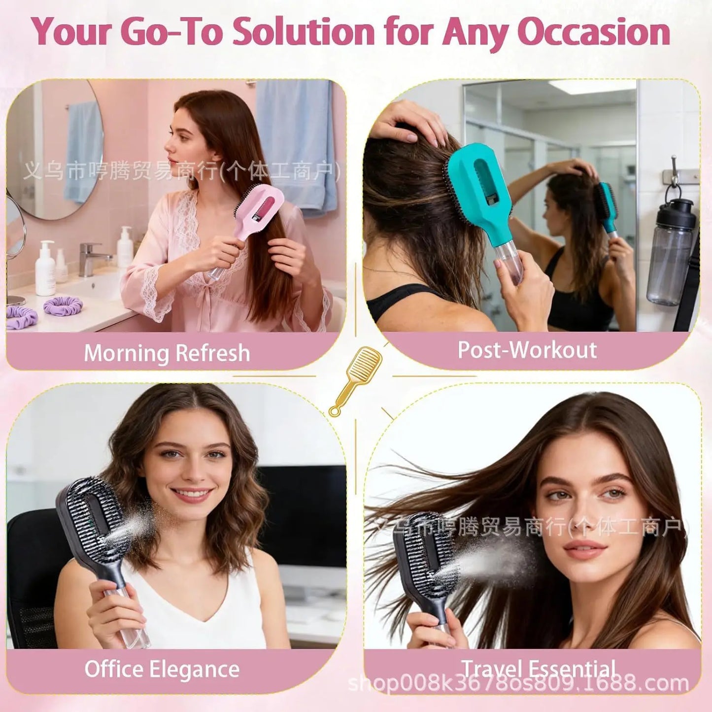 2-in-1 Detangling Spray Brush
