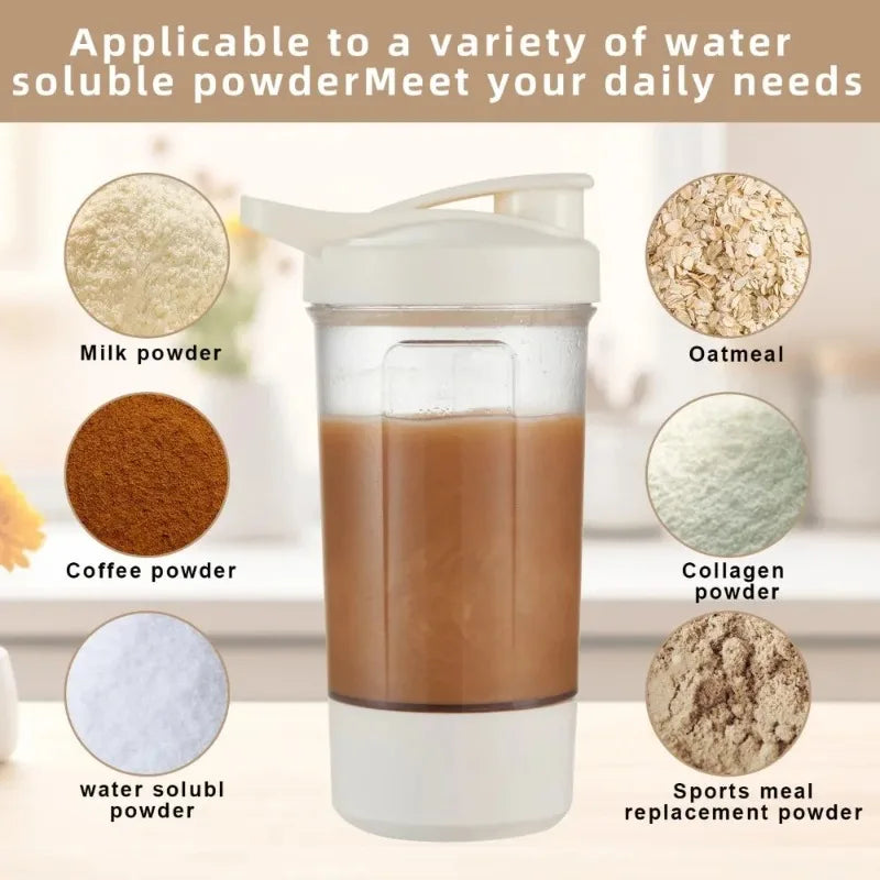 MixPro™ Electric self - stirring shaker for smooth protein shakes in seconds, No clumps