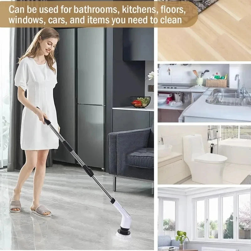 PowerScrub™ Cordless Electric Spin Scrubber, Powerful multi-surface cleaning for bathrooms, kitchens, tubs, tile, grout, and more.