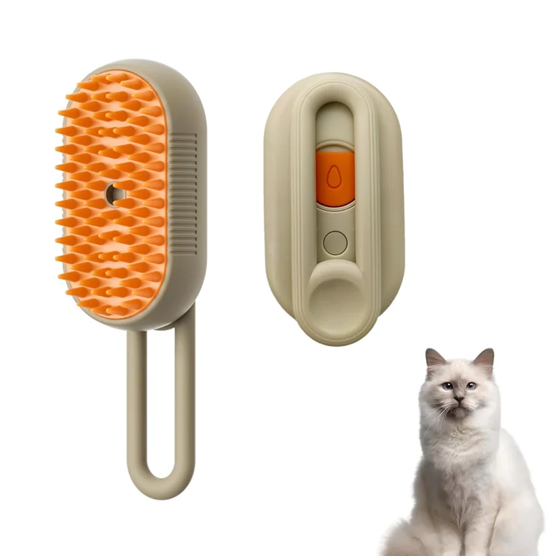 3-in-1 Electric pet grooming brush - spray, message & Deshed all in One for Dogs or Cats
