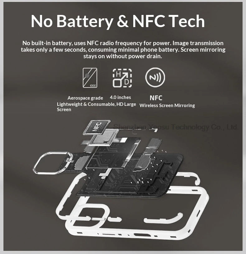 Smart NFC Phone Case - Instantly Turn Your Phone Case Into a Custom Moving Display and battery Free!