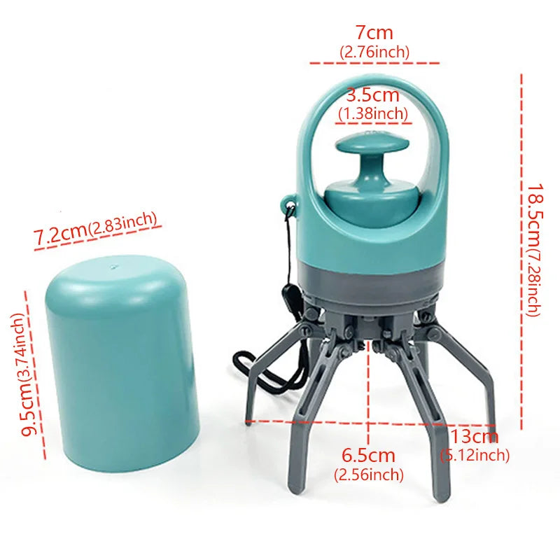 Hands-Free Dog Pooper Scooper With Built-in Bag Dispenser- Quick, Clean & No-Touch Pickup