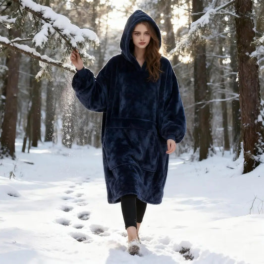 Heated Blanket Hoodie USB – Sherpa Lined Wearable Warmth with 3 Heat Settings & Heated Front Pockets