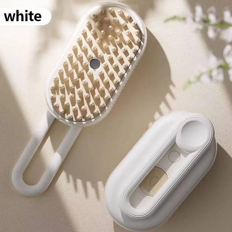 3-in-1 Electric pet grooming brush - spray, message & Deshed all in One for Dogs or Cats