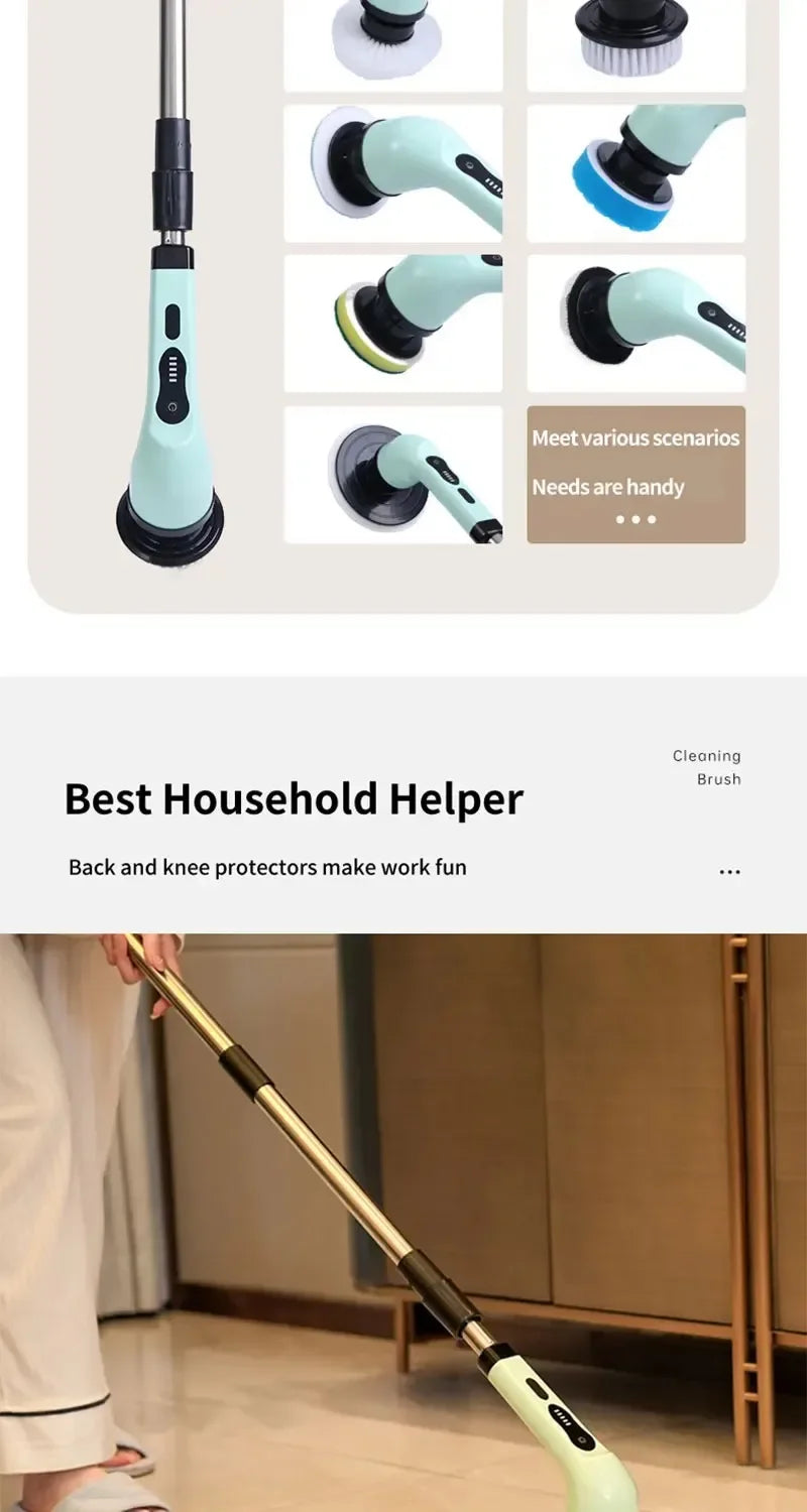 PowerScrub™ Cordless Electric Spin Scrubber, Powerful multi-surface cleaning for bathrooms, kitchens, tubs, tile, grout, and more.