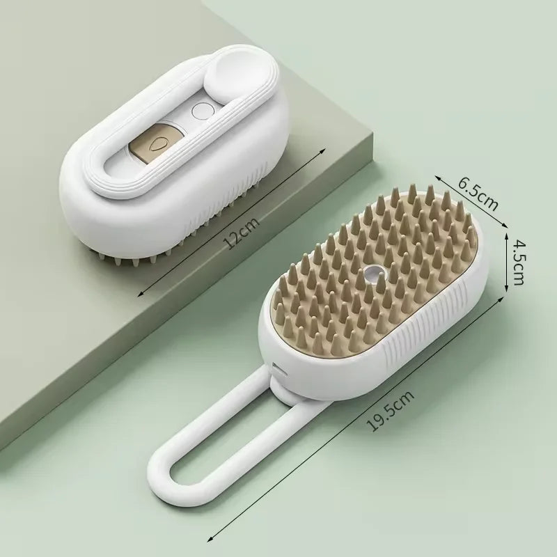 3-in-1 Electric pet grooming brush - spray, message & Deshed all in One for Dogs or Cats