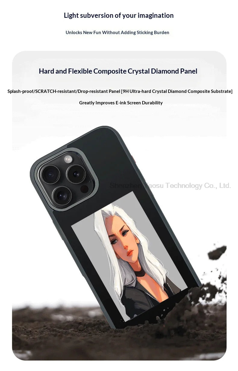 Smart NFC Phone Case - Instantly Turn Your Phone Case Into a Custom Moving Display and battery Free!