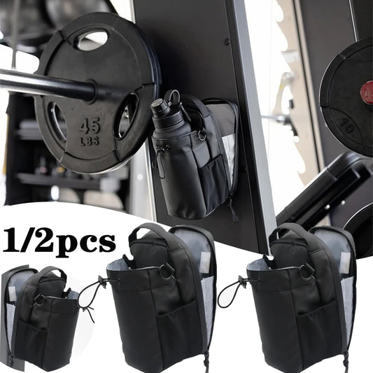 Magnetic Water Bottle Holder Bag (1–2 Pack) – Waterproof Polyester for Gym & Outdoor activity use with strong shoulder Strap