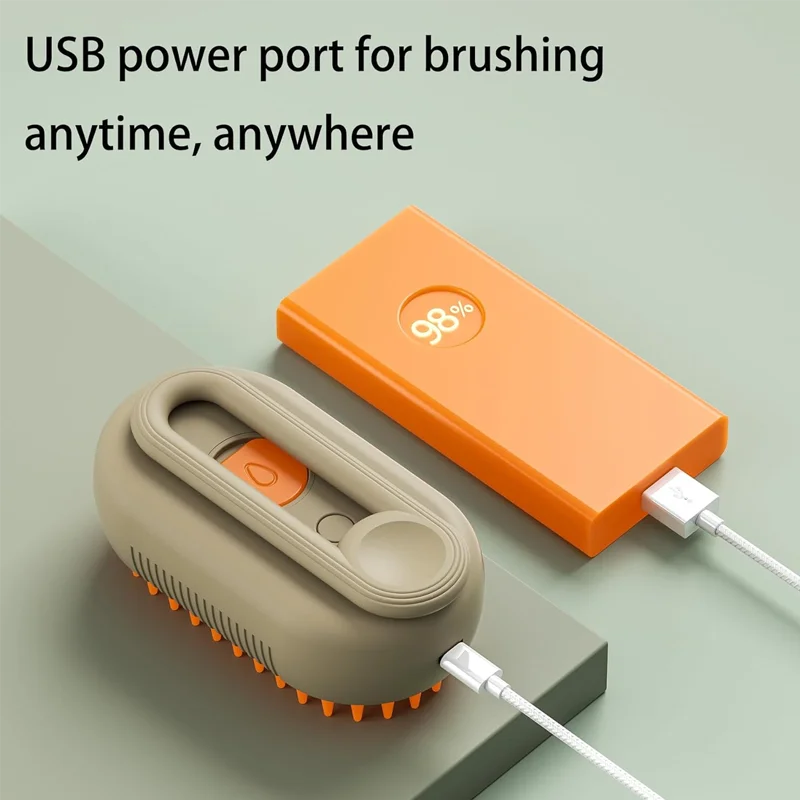 3-in-1 Electric pet grooming brush - spray, message & Deshed all in One for Dogs or Cats