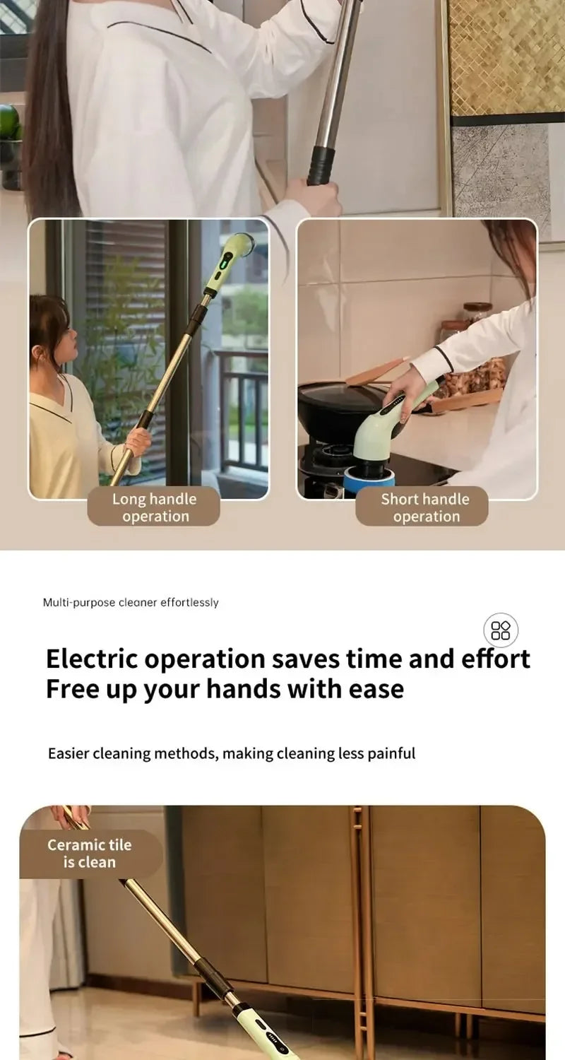 PowerScrub™ Cordless Electric Spin Scrubber, Powerful multi-surface cleaning for bathrooms, kitchens, tubs, tile, grout, and more.