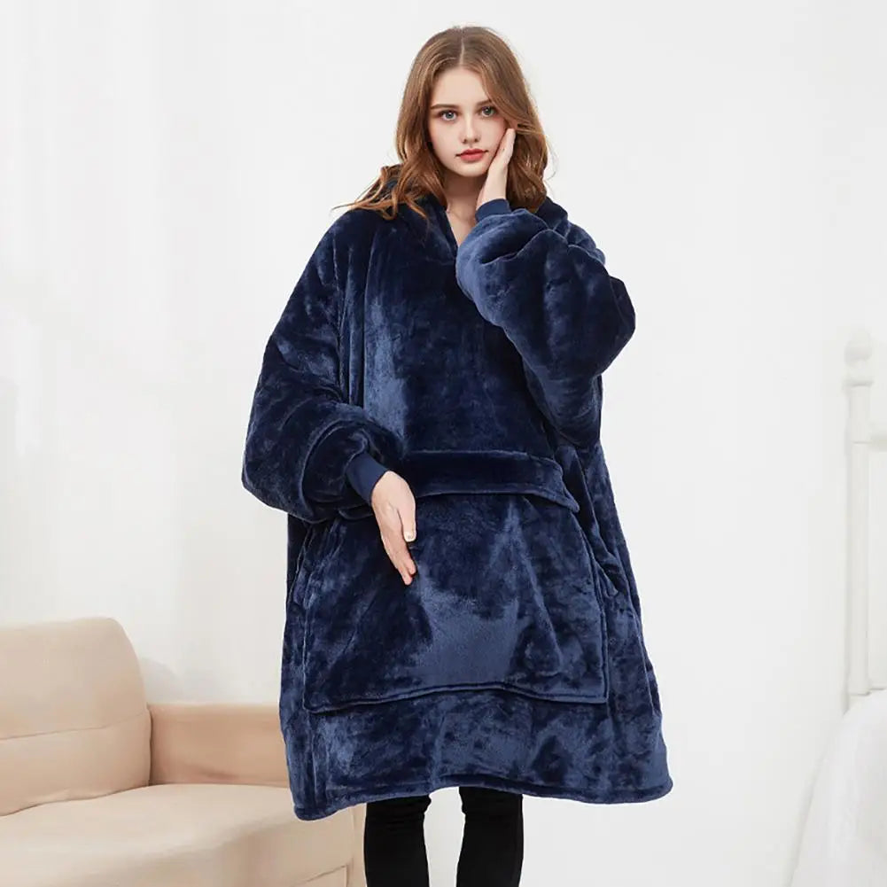 Heated Blanket Hoodie USB – Sherpa Lined Wearable Warmth with 3 Heat Settings & Heated Front Pockets