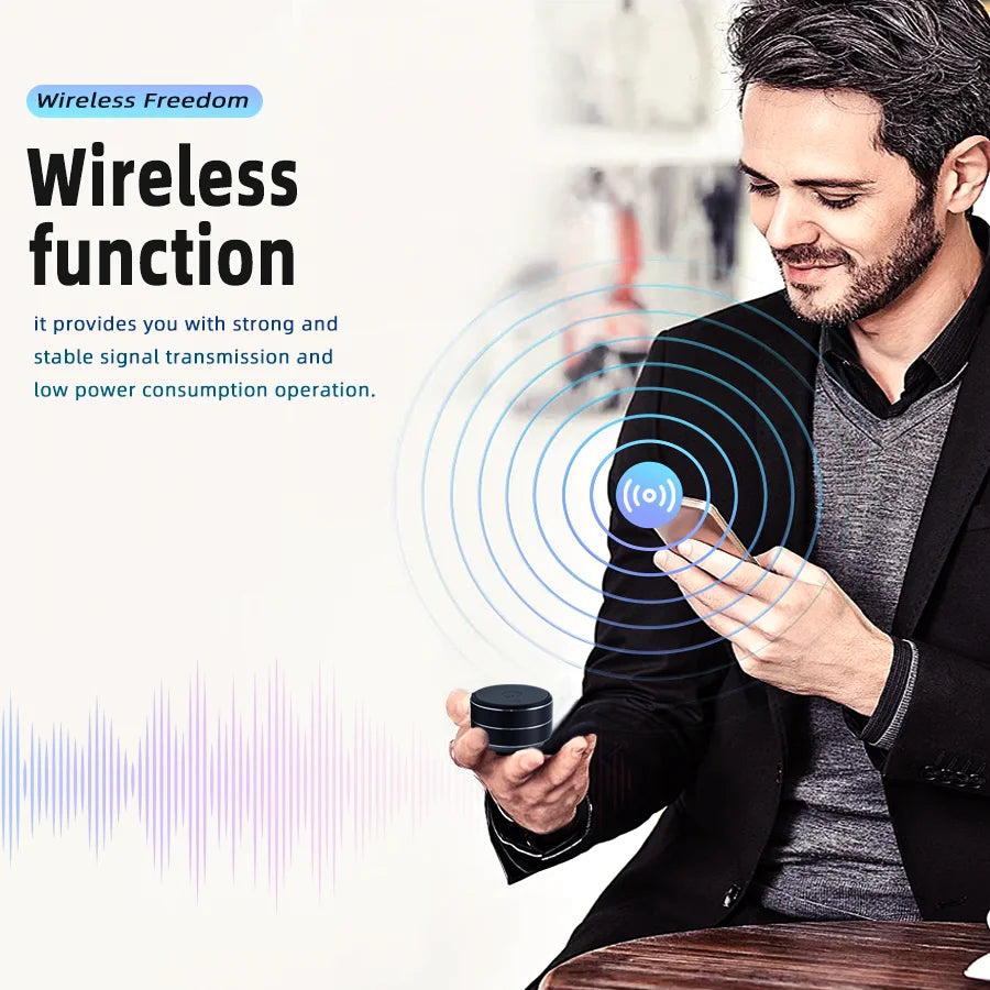 TWS Wireless Bone Conduction Mini Speaker — Super Portable Stereo Sound for Outdoor Workouts, Parties & Shower