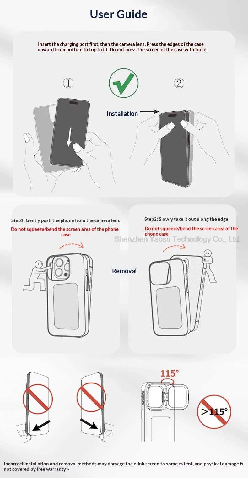 Smart NFC Phone Case - Instantly Turn Your Phone Case Into a Custom Moving Display and battery Free!