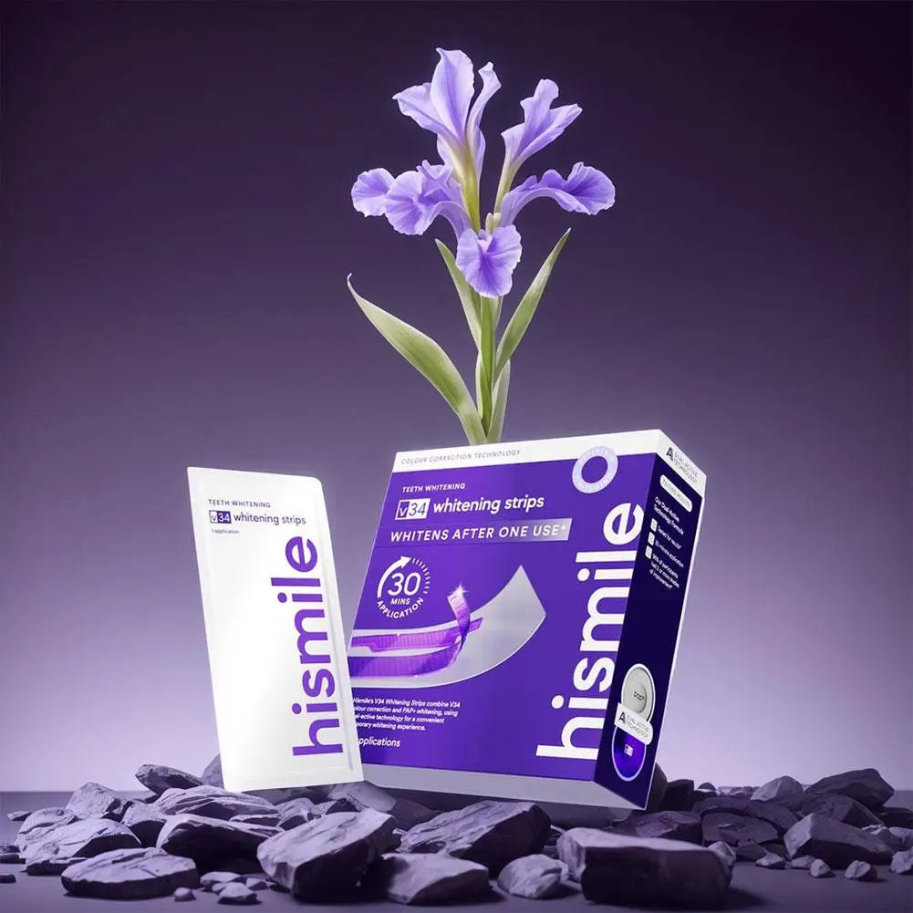 Teeth Whitening Strips – Fast Stain Removal, Brighten Teeth in 30 Minutes, Enamel-Safe Whitening + Fresh Smile Boost