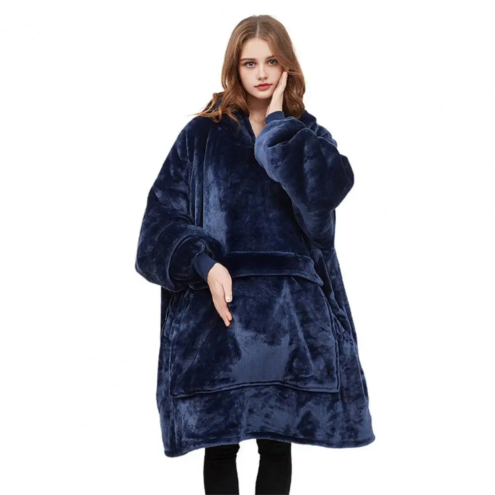 Heated Blanket Hoodie USB – Sherpa Lined Wearable Warmth with 3 Heat Settings & Heated Front Pockets