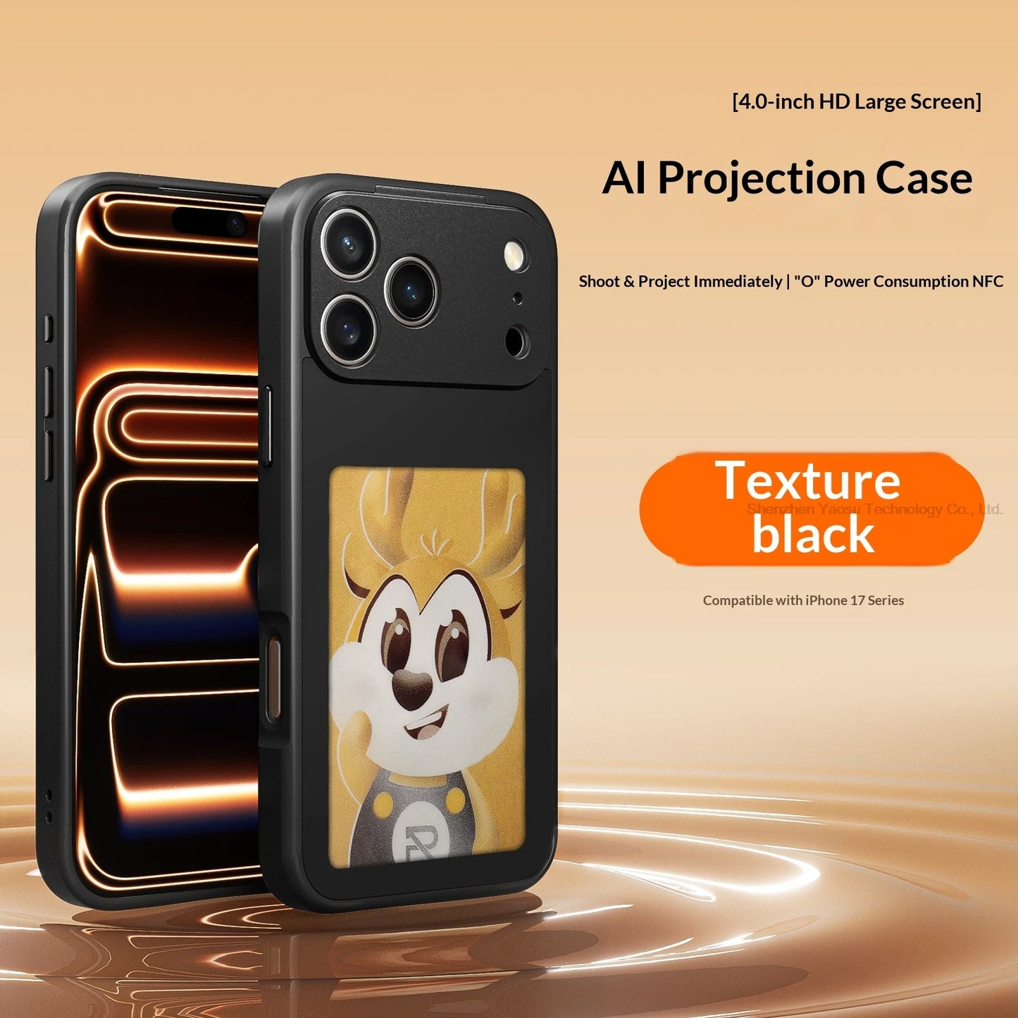 Smart NFC Phone Case - Instantly Turn Your Phone Case Into a Custom Moving Display and battery Free!