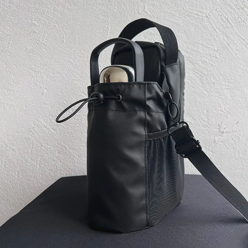 Magnetic Water Bottle Holder Bag (1–2 Pack) – Waterproof Polyester for Gym & Outdoor activity use with strong shoulder Strap