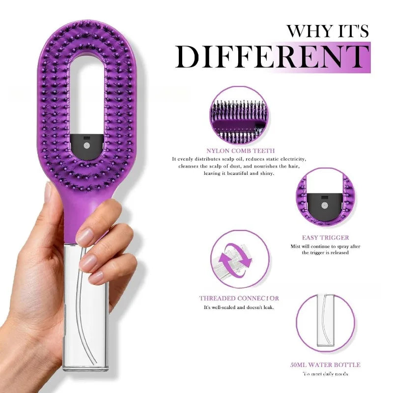 2-in-1 Detangling Spray Brush