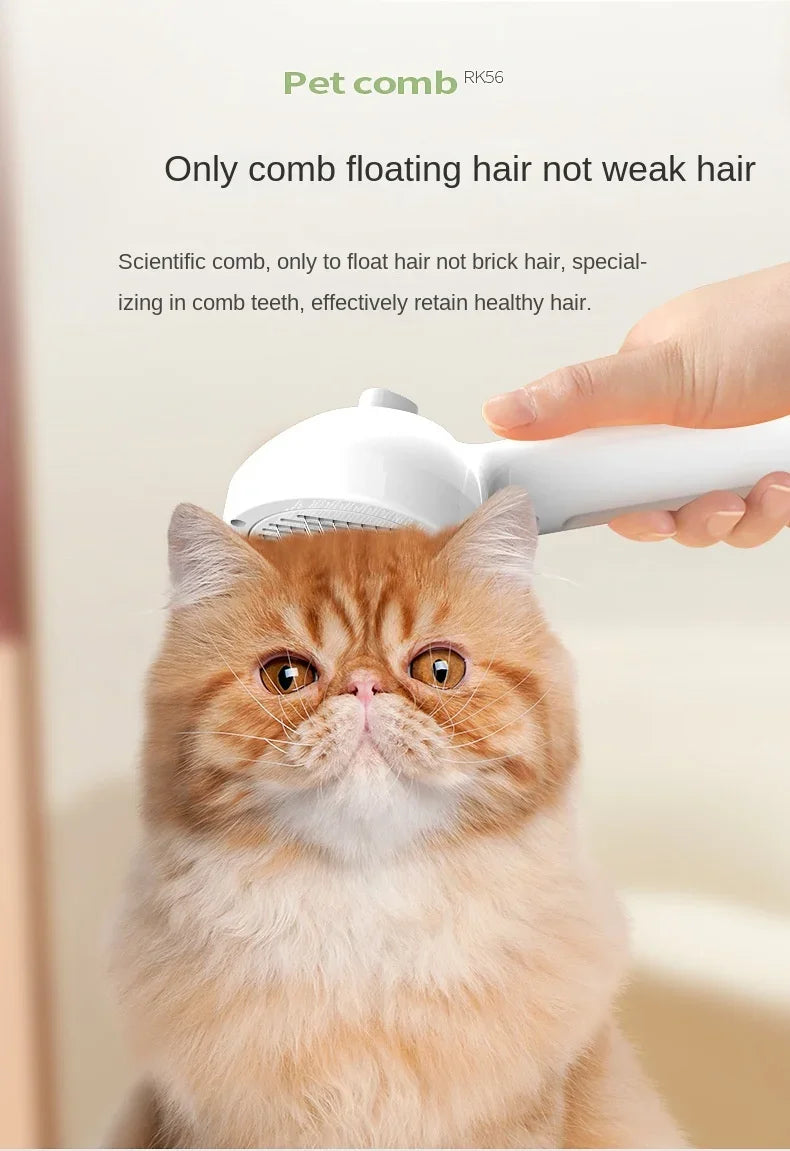 3-in-1 Electric pet grooming brush - spray, message & Deshed all in One for Dogs or Cats