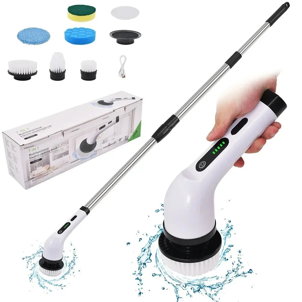 PowerScrub™ Cordless Electric Spin Scrubber, Powerful multi-surface cleaning for bathrooms, kitchens, tubs, tile, grout, and more.